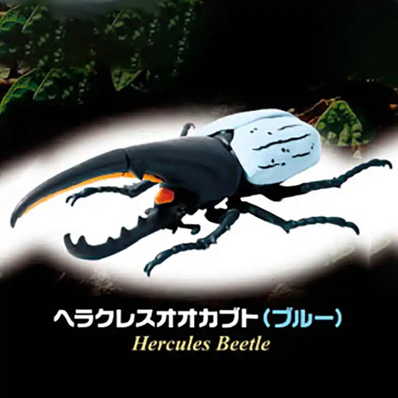Autentico Urlo In Magazzino 2 Halberd Lungo Grande Beetle Stag Beetle Modello di Insetto Ornamenti Mini Anime Figura Modello Giocattoli Da Desktop