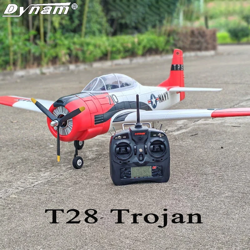 Dynam T28 Remote-Controlled Electric Model Airplane 1.3m Fixed Wing 4S Power RC Plane Toy for Birthday Gift for Friends