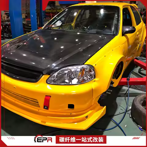 For Honda Civic Type R EK9 - MM Style Full Set Wide Body Large Surround (Fiber Material)