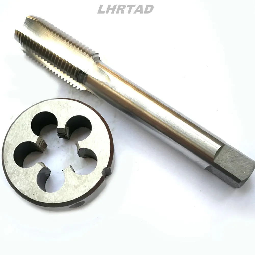 Imagem -03 - Hss Straight Flute Torneiras e Morre Grupo Metric Thread Plug Tap de Mão e Round Die M15x2.0 M15x1.5 M15x1.25 M15x1.0 M15x0.75 M15x0.5