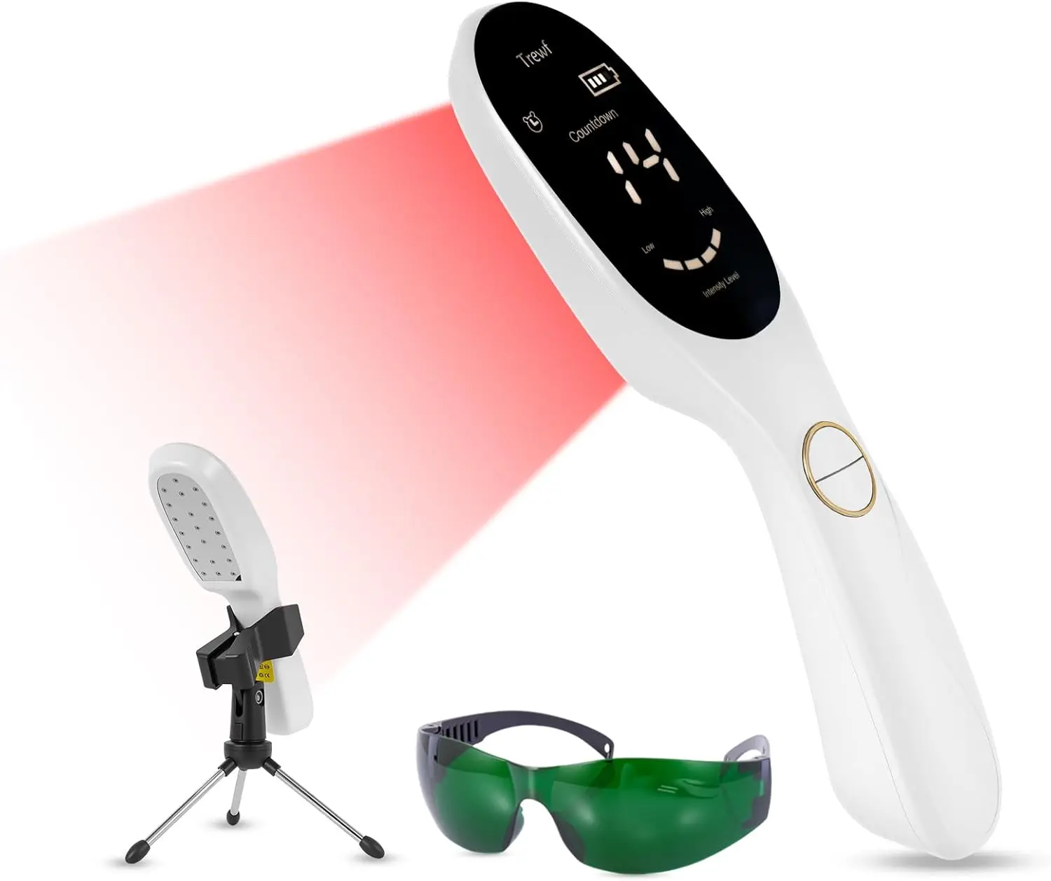 Cold Laser Therapy Device LLLT 3x808nm 18x650nm Handheld Red Infrared Light for Joint Muscle Relief Human Pet