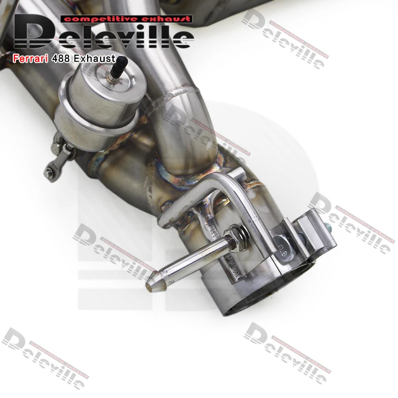 Race High Performance Rear Muffler Section For Ferrari 488 GTB/Spider/Pista 3.9T V8 2015-2019 Enhanced Supersport Sound Catback