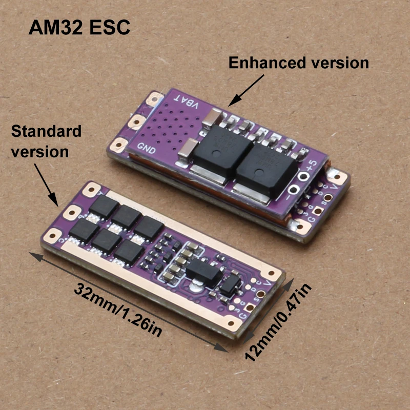 1 unidad 30A/40A 2-4S AM32 ESC AT32 regulador de velocidad de Control principal Mini herramienta de conducción para 1/18 1/24 SCX24 coche trepador de control remoto Motor sin escobillas