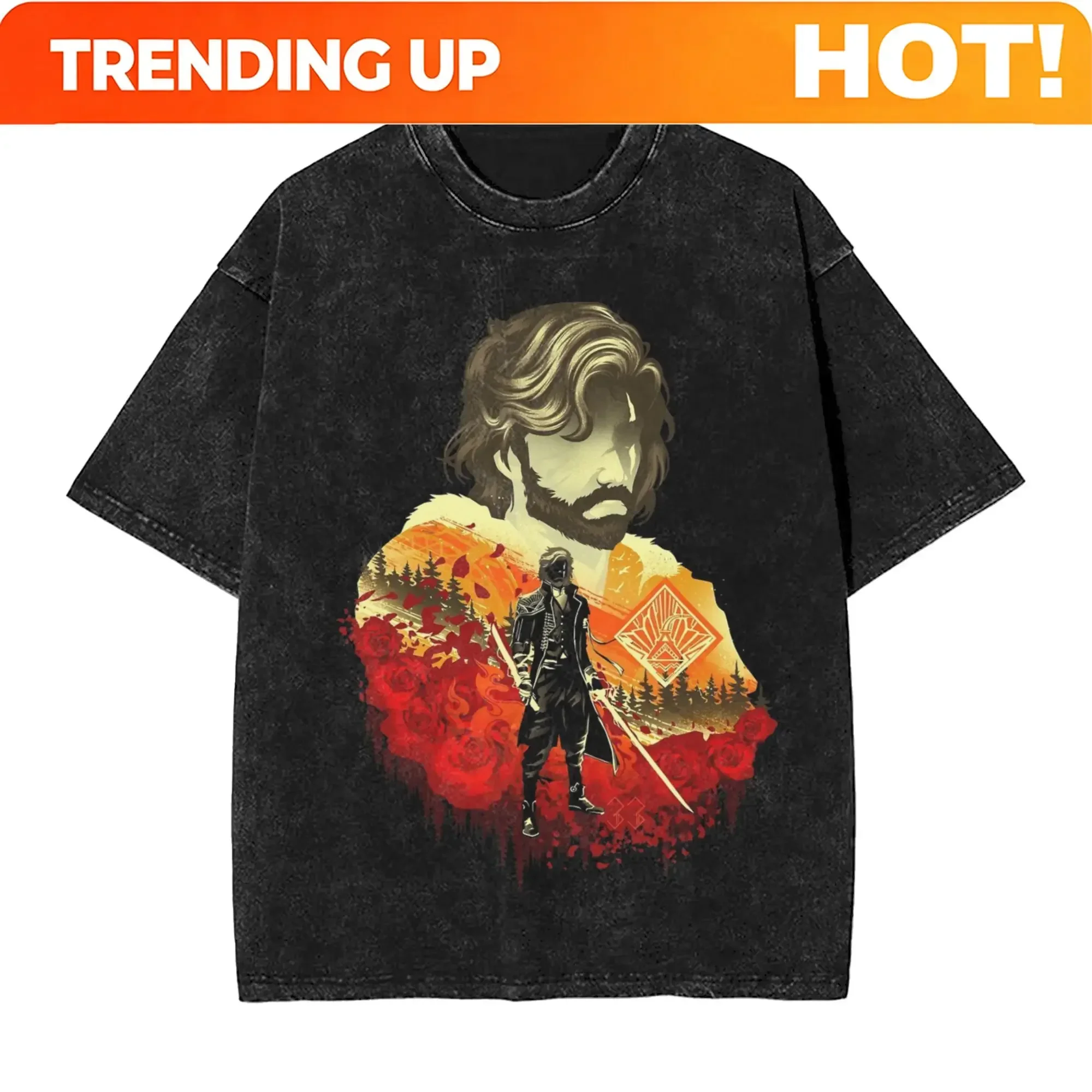 Customization Clair Obscur Expedition 33 Zero Survivor Verso Washed T Shirt Streetwear T-Shirts Tees Tops Men Women Short Sleeve