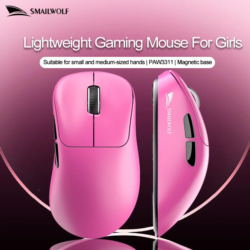 

SMAILOLF M5 three-mode wireless mouse gaming PAW3311 laptop desktop office gaming girls lightweight 12000DPI