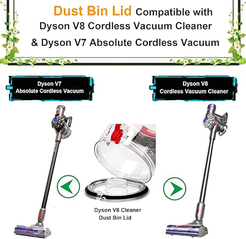 Сменные контейнеры для сбора пыли для Dyson V7 V8 SV10 SV11, аксессуары для пылесоса, мусорный бак, чашка для пыли 967699 -01