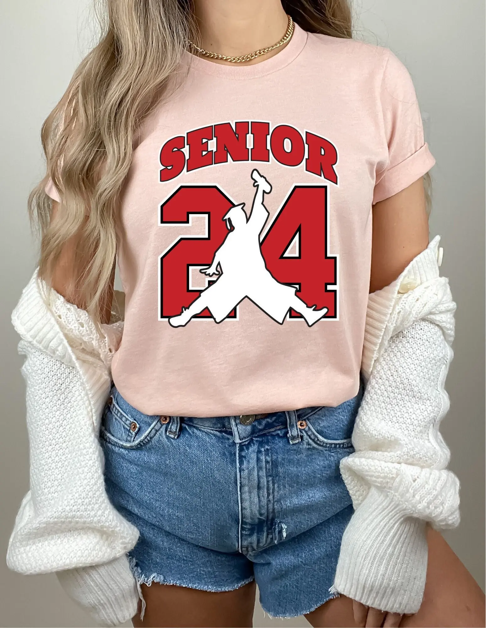 Senior 2024 T Shirt Our Final Chapter Graduation Class Of Funny School Life Back to Jersey Number