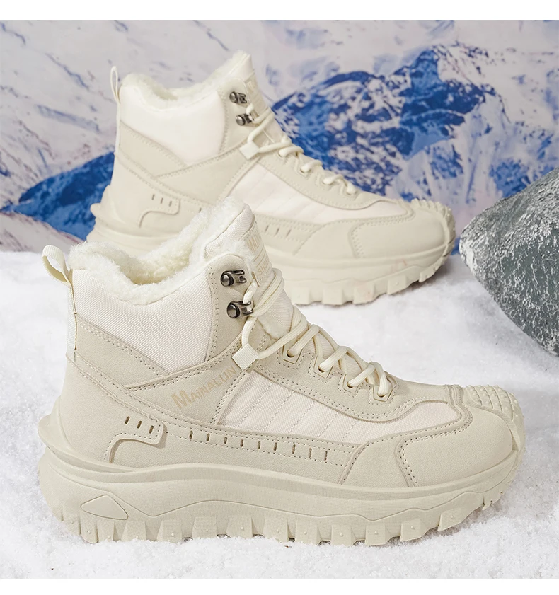 Herren-Outdoor-Schuhe und -Stiefel, Herrenschuhe, geeignet für den Winter, leicht, warm, einfach anzuziehen, mit einem stilvollen Obermaterial. – Detail 18
