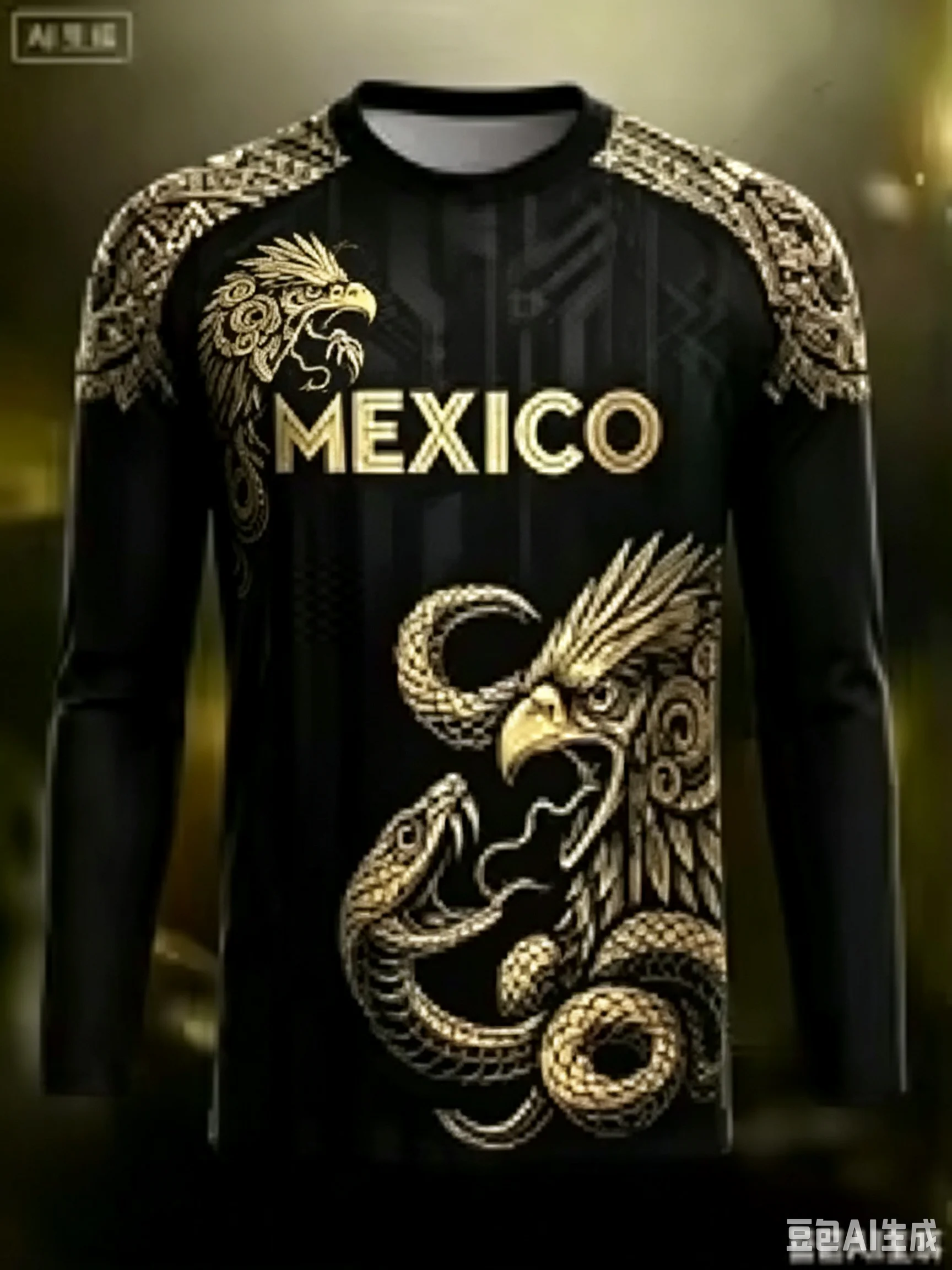 Men's Burgundy Gold Aztec Eagle Snake Print Long Sleeve Soccer Jersey Quick Dry Football Training Casual Athletic Sports Tops
