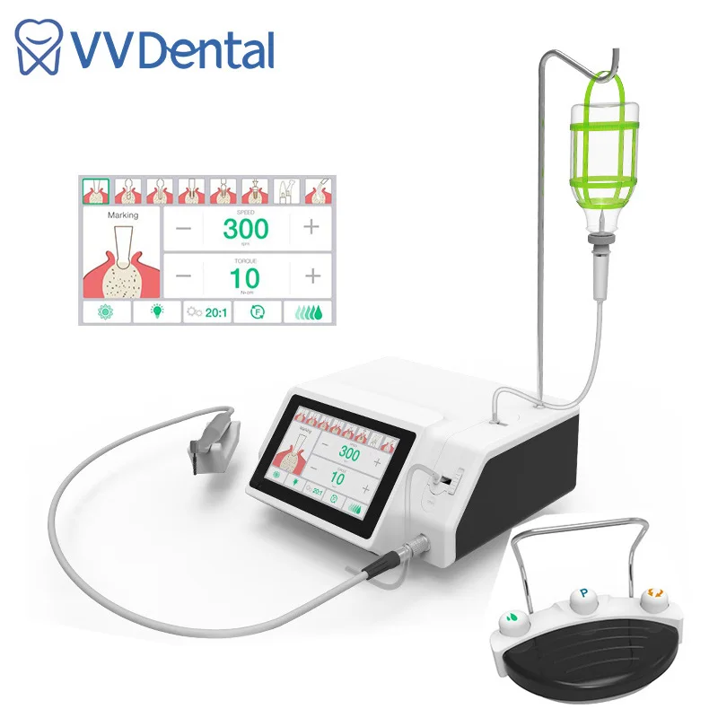 Dental Implant Motor System Surgical Equipment Dental Implant Motor Surgical Micromotor System with 8pcs Setting Touch Screen