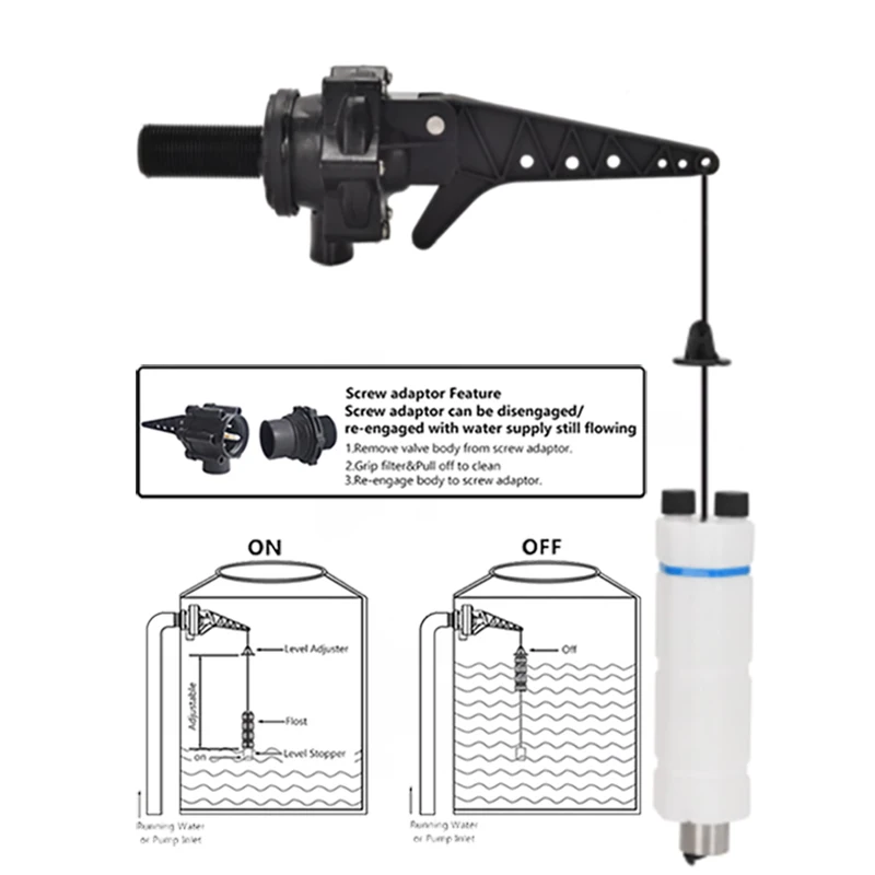 

High Low Water Level Regulator Automatic Water Flow Control Check Valve With Pump Tower Float For Stopping Water Output