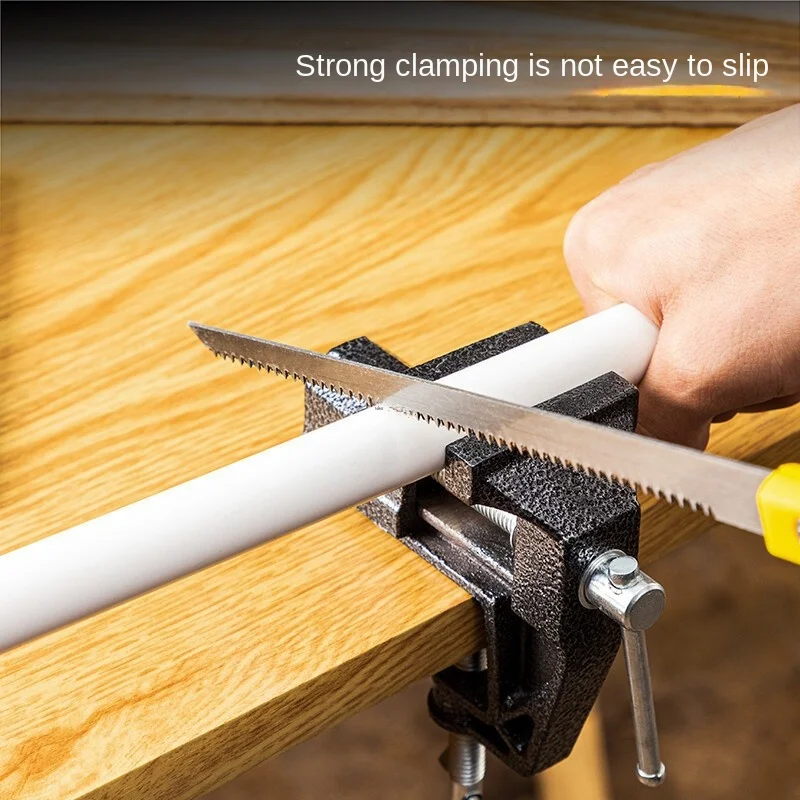 Household Mini Table Vise Table Vise Micro Clamp With Anvil Table Can Knock Carbon Steel Explosion-Proof Handmade Diy Tools