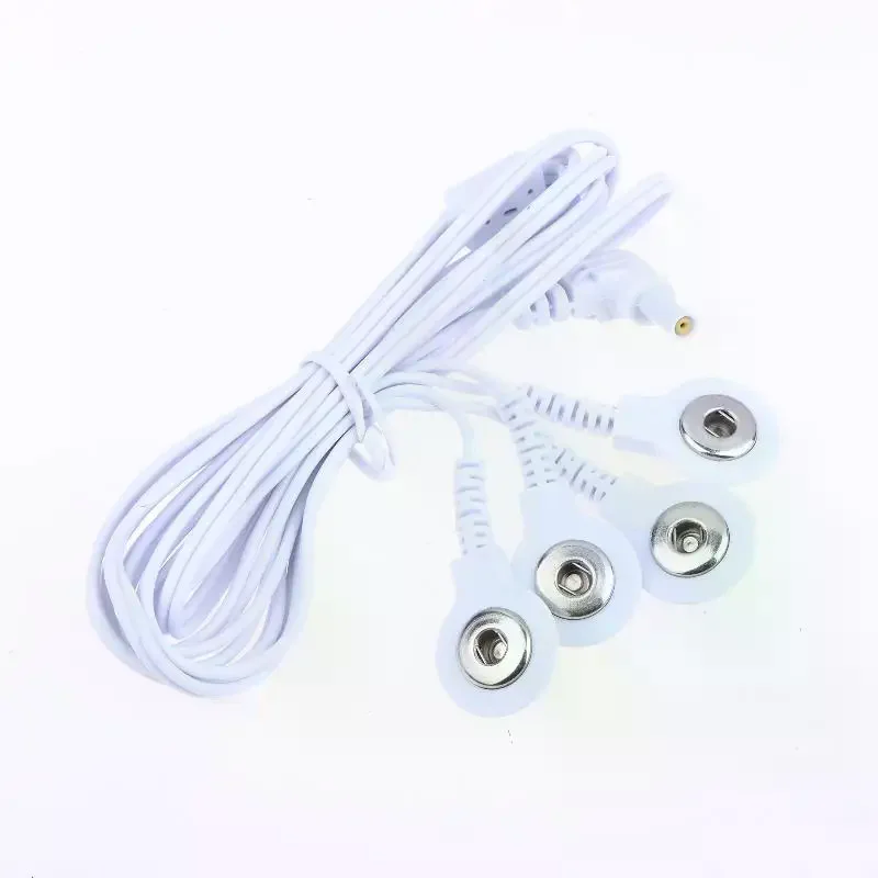 120cm 4 Way 2.35mm Plug Electrode Wire For Tens EMS Massager Electrical Nerve Muscle Stimulator Electrode Cable Line Wire