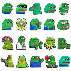 Sad Frog Shoe Charms Pin Hot Sales for Croc Accessories Shoe Decoration Adult Christmas Party Gifts
