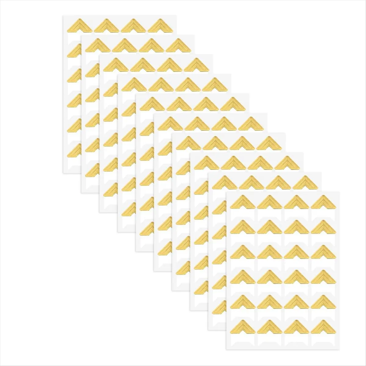 【New User-Coupon!】240 Pieces Photo Corners for Scrapbooking, Gold Photo Corner Stickers, Self-Adhesive Photo Mounting Corners,Go