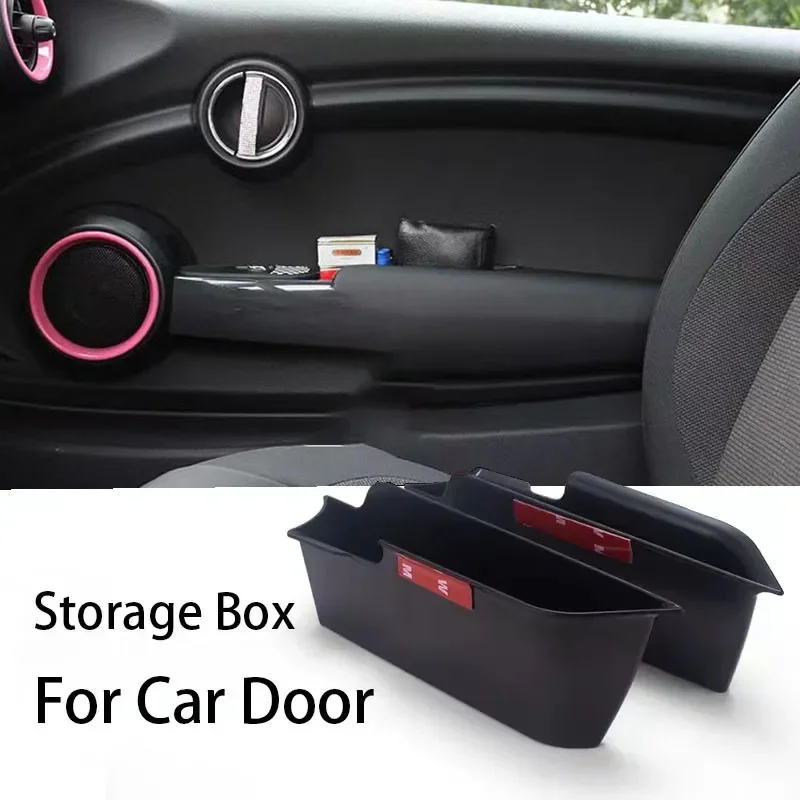 Lagerung Box Für Mini Cooper F56 F55 Für Auto Türgriff Unterstützung Vorne Und Hinten Halten Telefon Schlüssel Sitz Organizer Box Auto zubehör