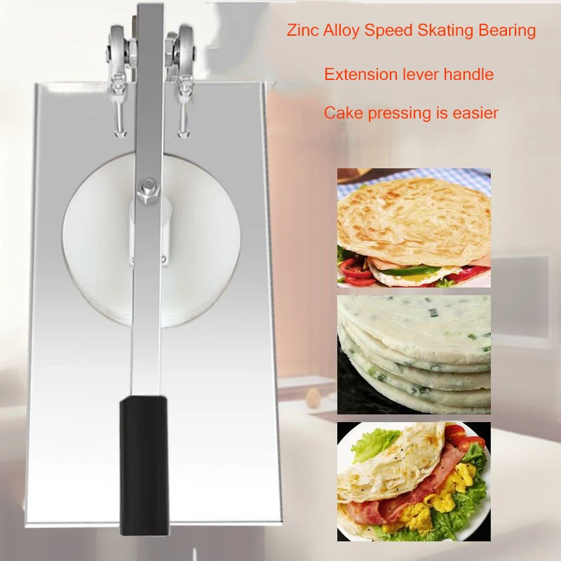 Commercial manual dough press, dough roller press, and tablet press