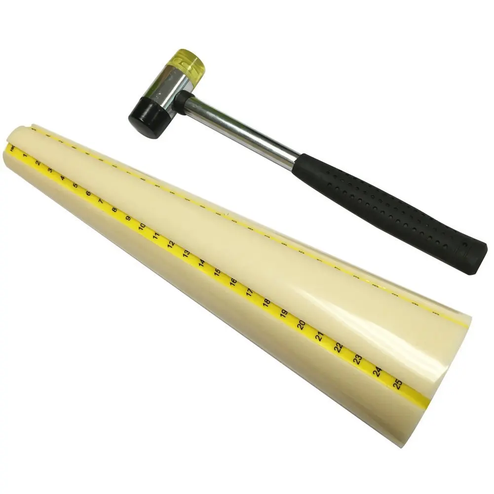 Plastic Round Bracelet Size Mandrel and Rubber Hammer Bracelet Sizing Bangle Mandrel Jewelry Tool Wire Wrapping Tool