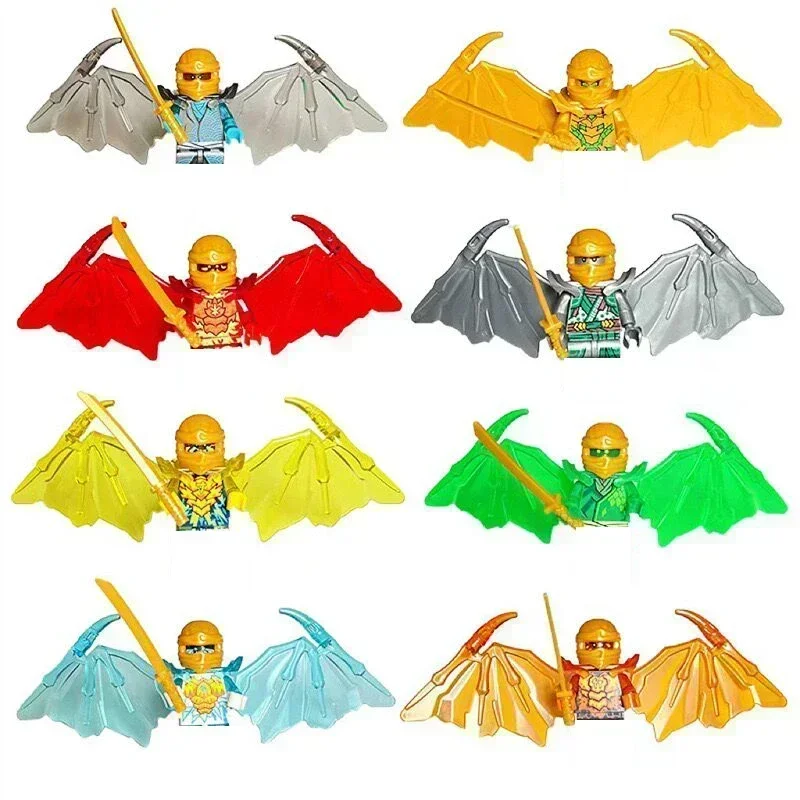 MARVEL 8 шт. аниме фигурки ниндзя Morro Nadakhan Lloyd Kai Jay Zane Cole Nya строительные блоки мини-фигурки кирпичная игрушка в подарок