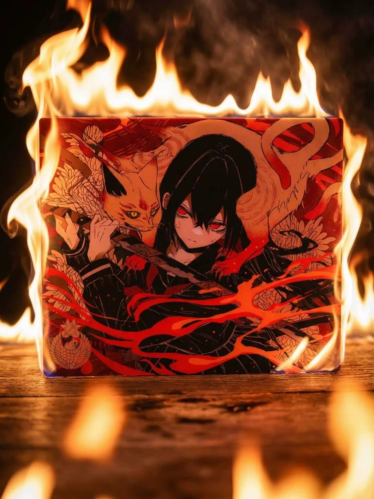 AbyssGaming【Yan Po】Mauspad aus gehärtetem Glas, 490 x 420 mm, Originalbeschichtung, für E-Sport-Spiele, FPS, supergroß und glatt, für Gamer