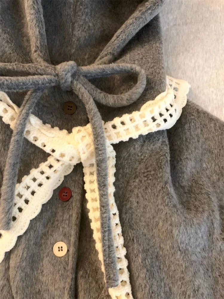 ファッション韓国秋冬新デザインコート女性ヴィンテージグレー - Coat Rack Standing のレビューと価格