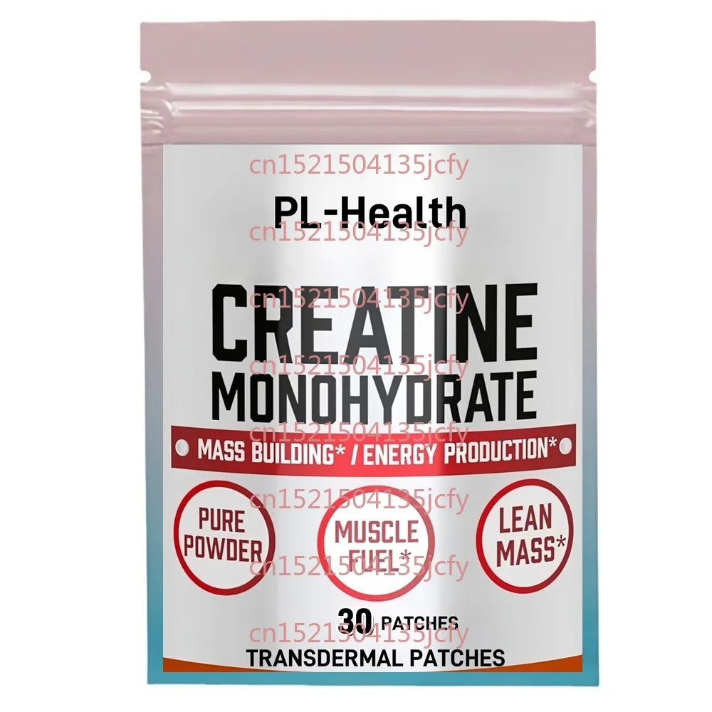 

30 Patches Creatine Monohydrate Transdermal Patches for Muscle Gain, More Strength, and Faster Workout Recovery