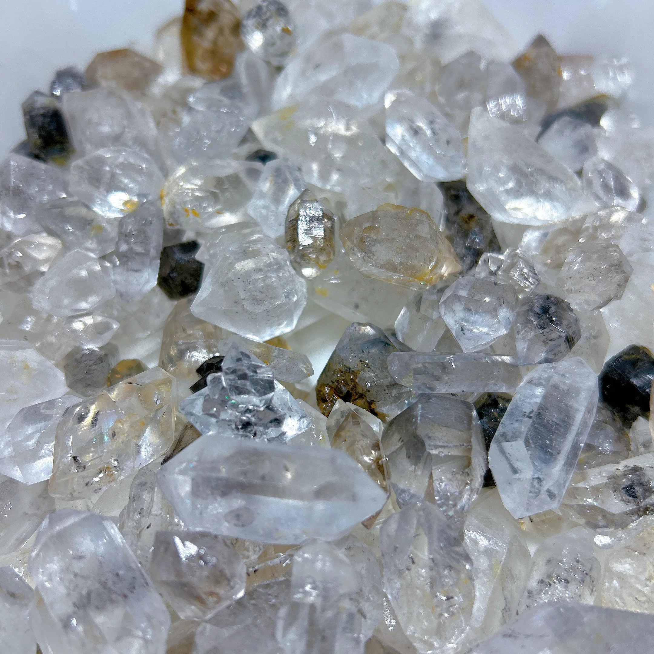 High Quality Healing Natural Crystal Herkimer Diamond Specimen Raw Gemstones Reiki Home Decorations Mineral Energy Gift