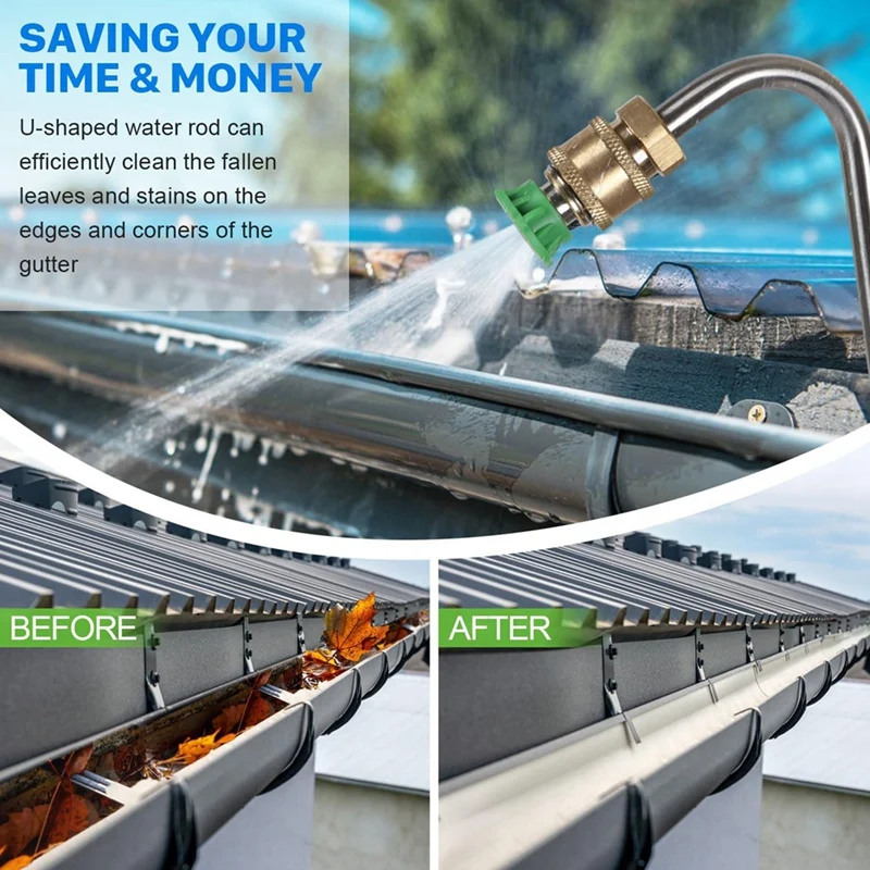 

NEW_Pressure Washer Extension Wand, 1/4In Cleaning Tools From the Ground