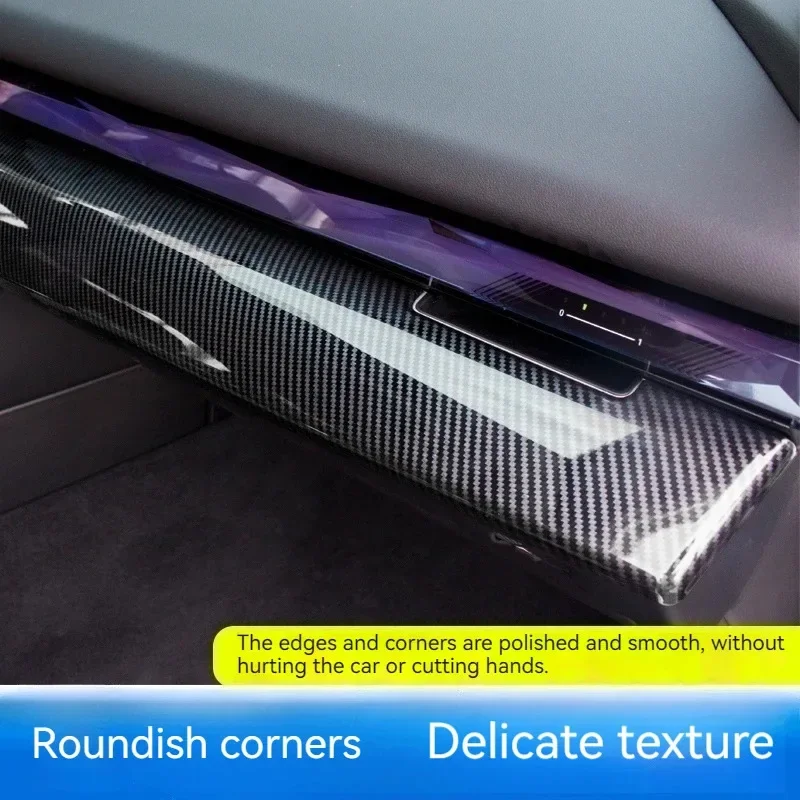 For BMW 5 Series I5 G60 2024 2025 Carbon Fiber Car Center Console Decoration Panel Decoration Stickers Car Interior Accessories view 2