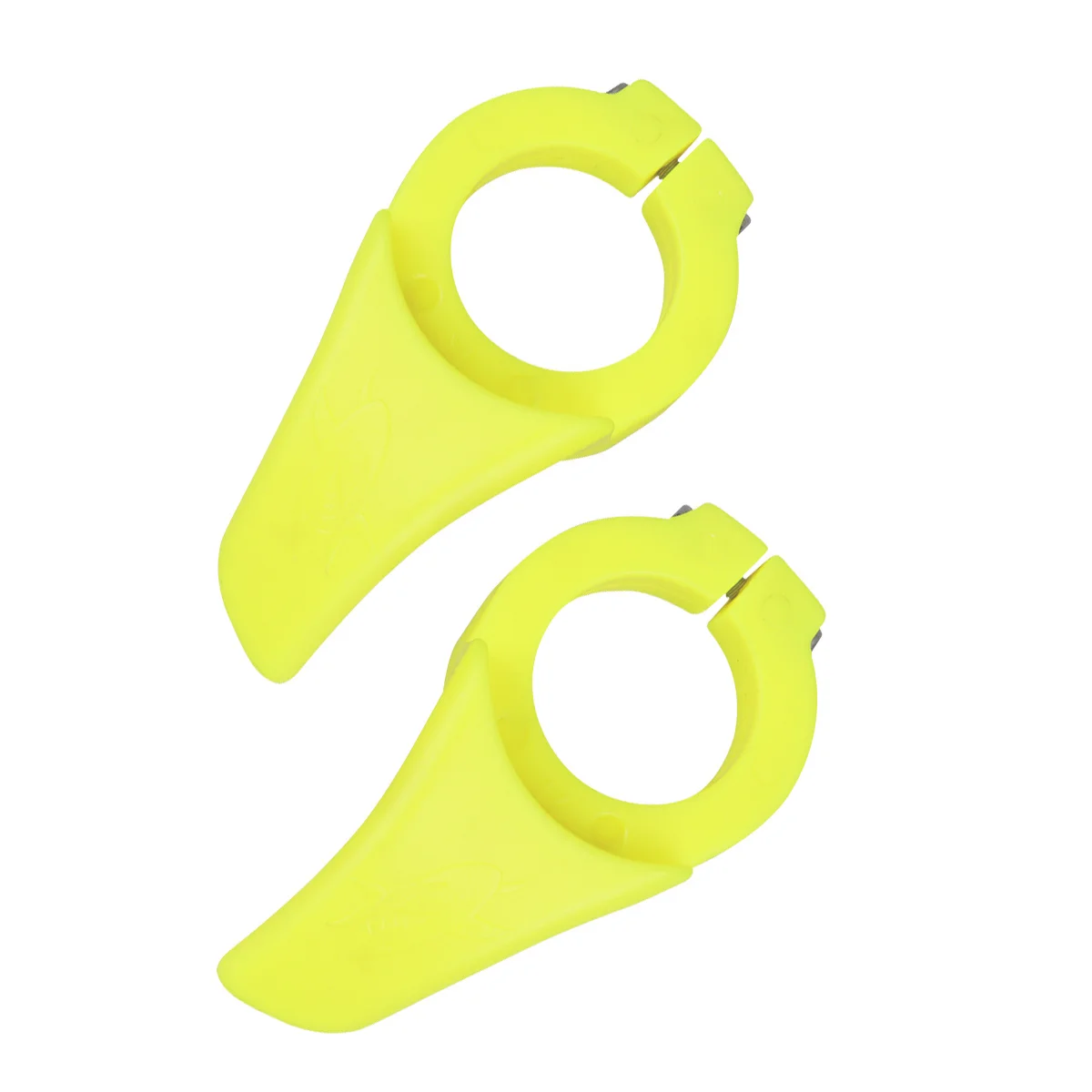 

1Pair Horn Bike Handlebar Scratch Resistant Ergonomic Rest Handle Bar for Mountain Road Bike Lightweight Firm Stable Yellow