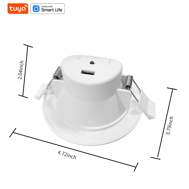 Imagem -05 - Tuya Wifi Smart Motion Sensor de Luz Sensor de Pressão Humana Smartlife App Trabalhar com Alexa Home Assistant Teto Hub Pir 24g 220v