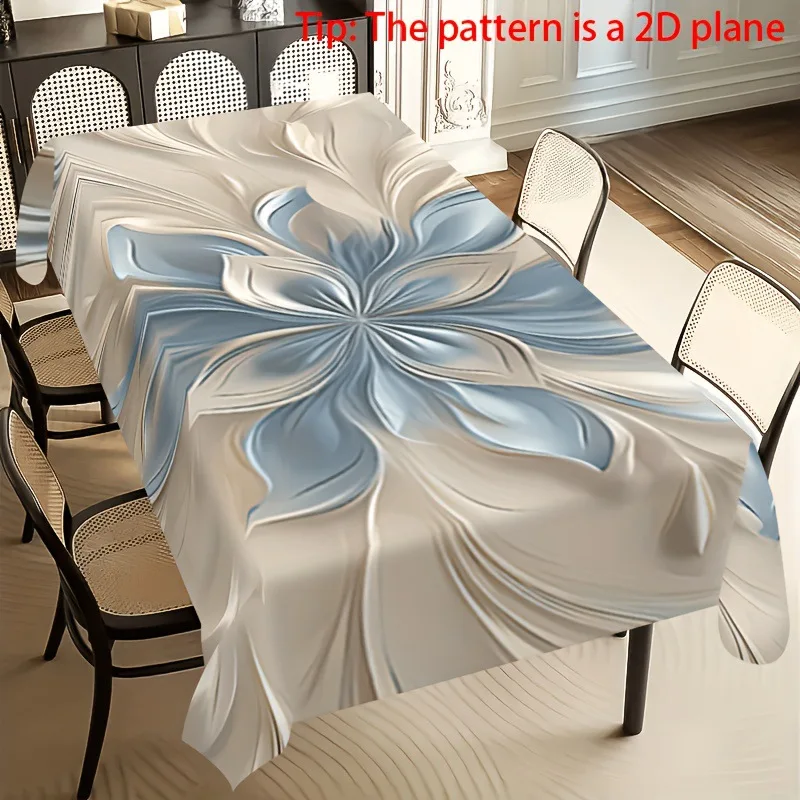 

2D Printed Tablecloth, Luxury Dining Table Cover, Waterproof Washable Home Decor, Trendy Instagram Aesthetic for Party