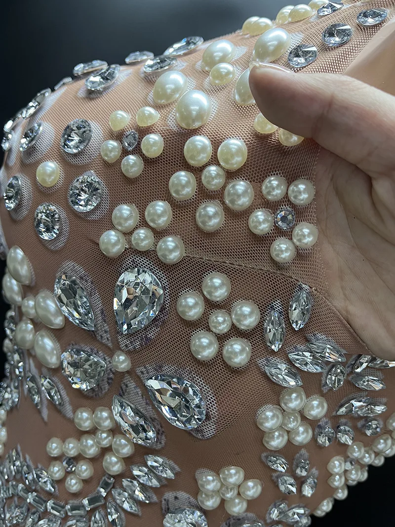 2025 زهور لامعة الماس سليم مثير ملابس السهرة الأخت الملكي مروحة مكان العمل مأدبة الشركة الاجتماع السنوي مساء فستان الصورة