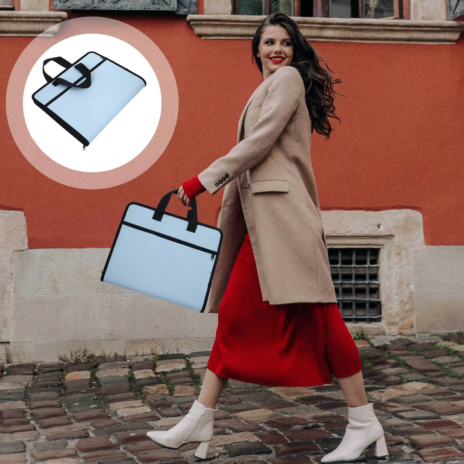 توسيع مجلد الملفات تصميم الأكورديون متعدد الطبقات منظم المستندات المحمولة سعة كبيرة حامل الإيصالات ملف الحجم القانوني