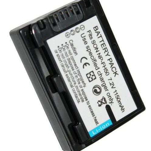 بطارية NP-FH50 بقدرة 1150 مللي أمبير في الساعة لكاميرات البطارية الرقمية Sony NP-FH50 أداء معزز للطاقة تدوم طويلاً