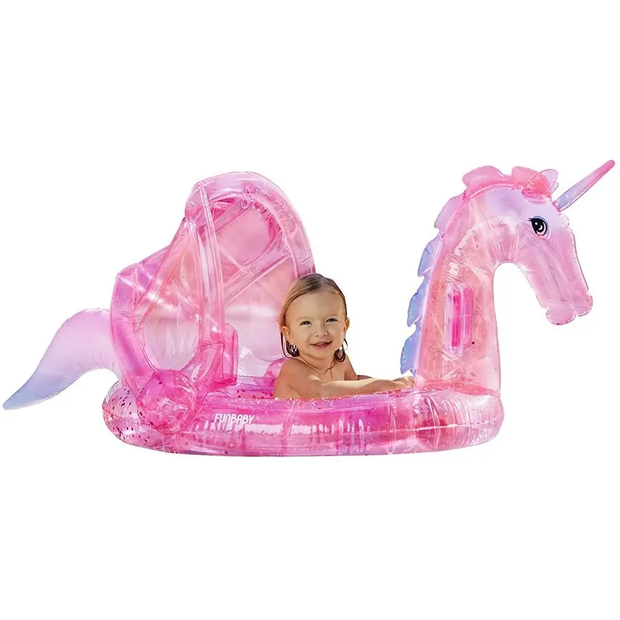 BB Glitter Gonfiabile Baby Galleggiante Funbaby Unicorn Grande