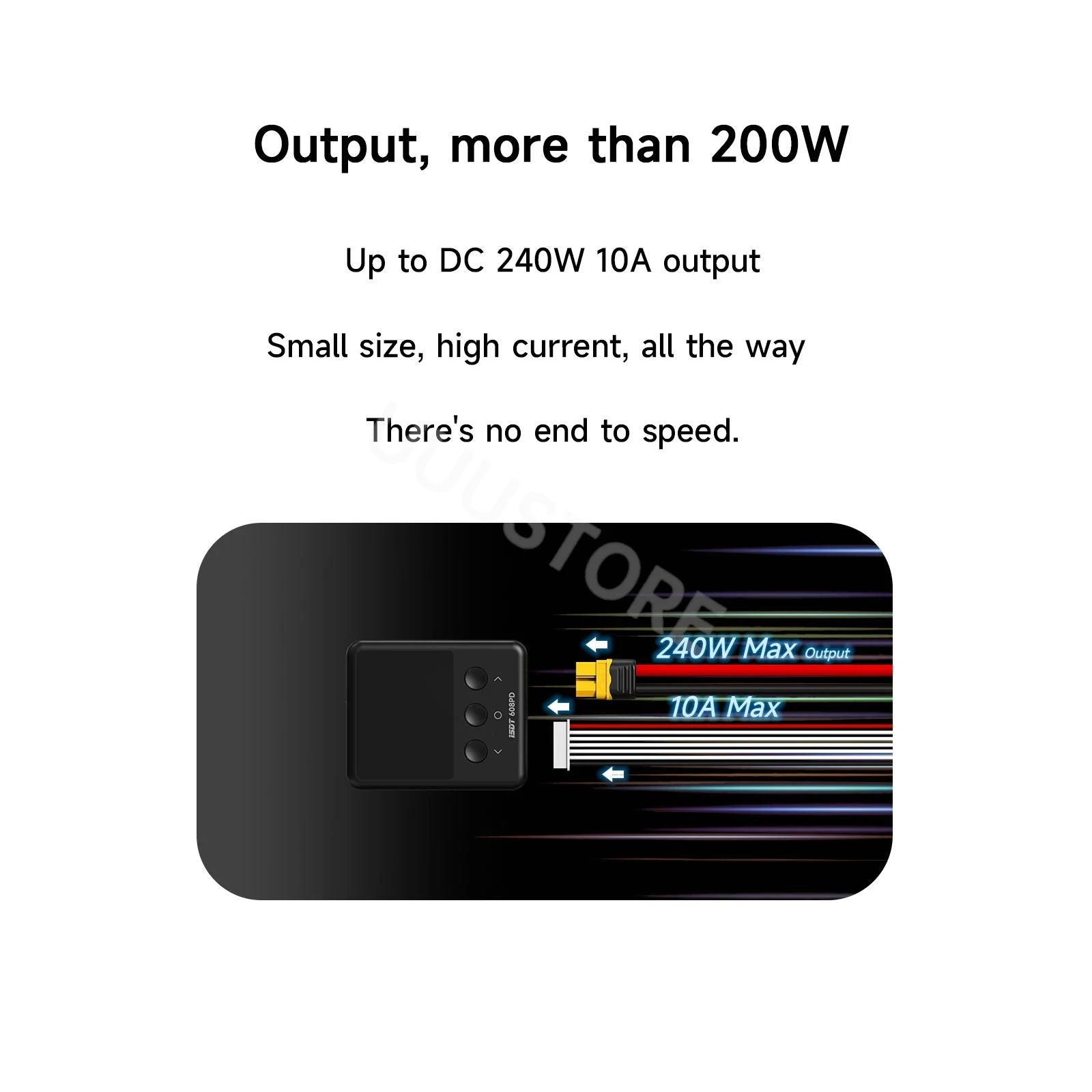 ISDT 608PD Ładowarka Lipo Balance Ładowarka, DC 240W/10A PD 140W/5A Inteligentna cyfrowa ładowarka do akumulatorów RC LiFe/Lilon/LiPo/LiHV