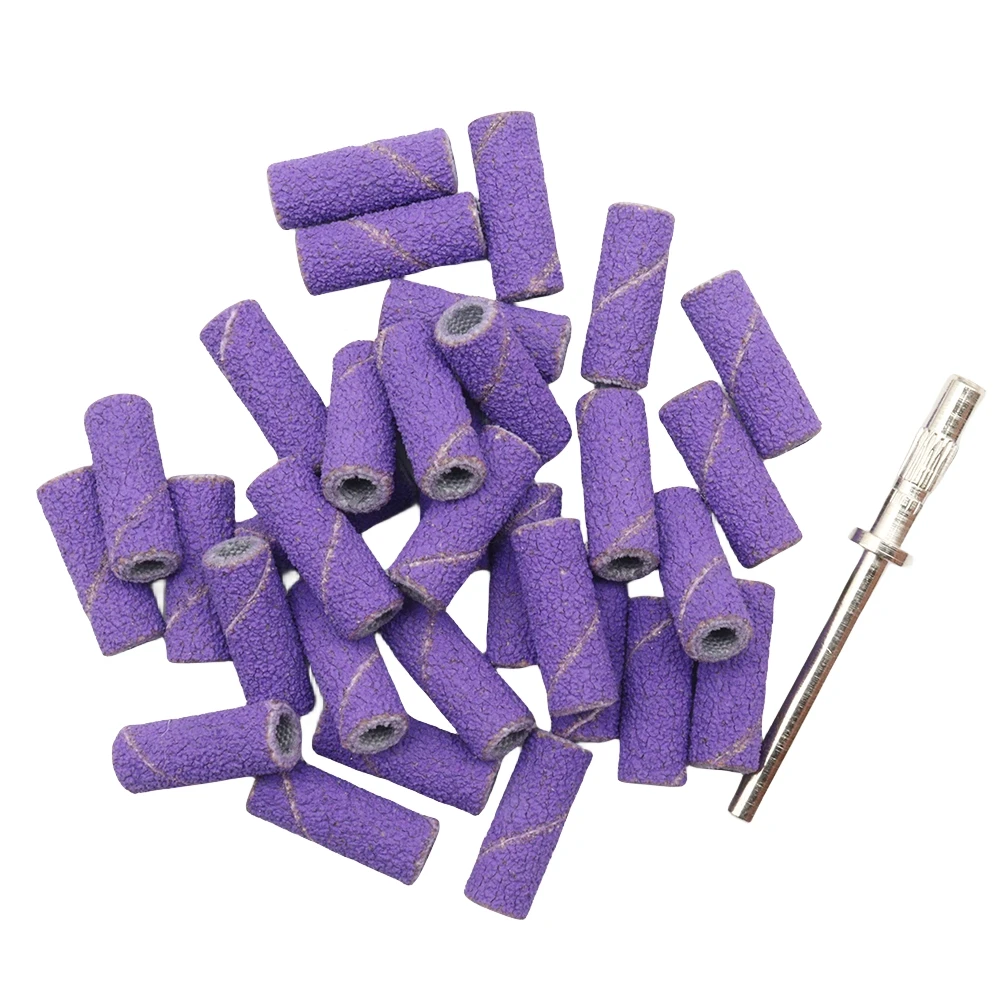 30Pcs 3,1 MM Mini Nagel Schleif Bands Mit Welle 3/32 "Nagel Bohrer Bits Stirnbänder Abgestorbene Haut schwielen Gel Entfernen Nagel Werkzeug Set – Detail 5