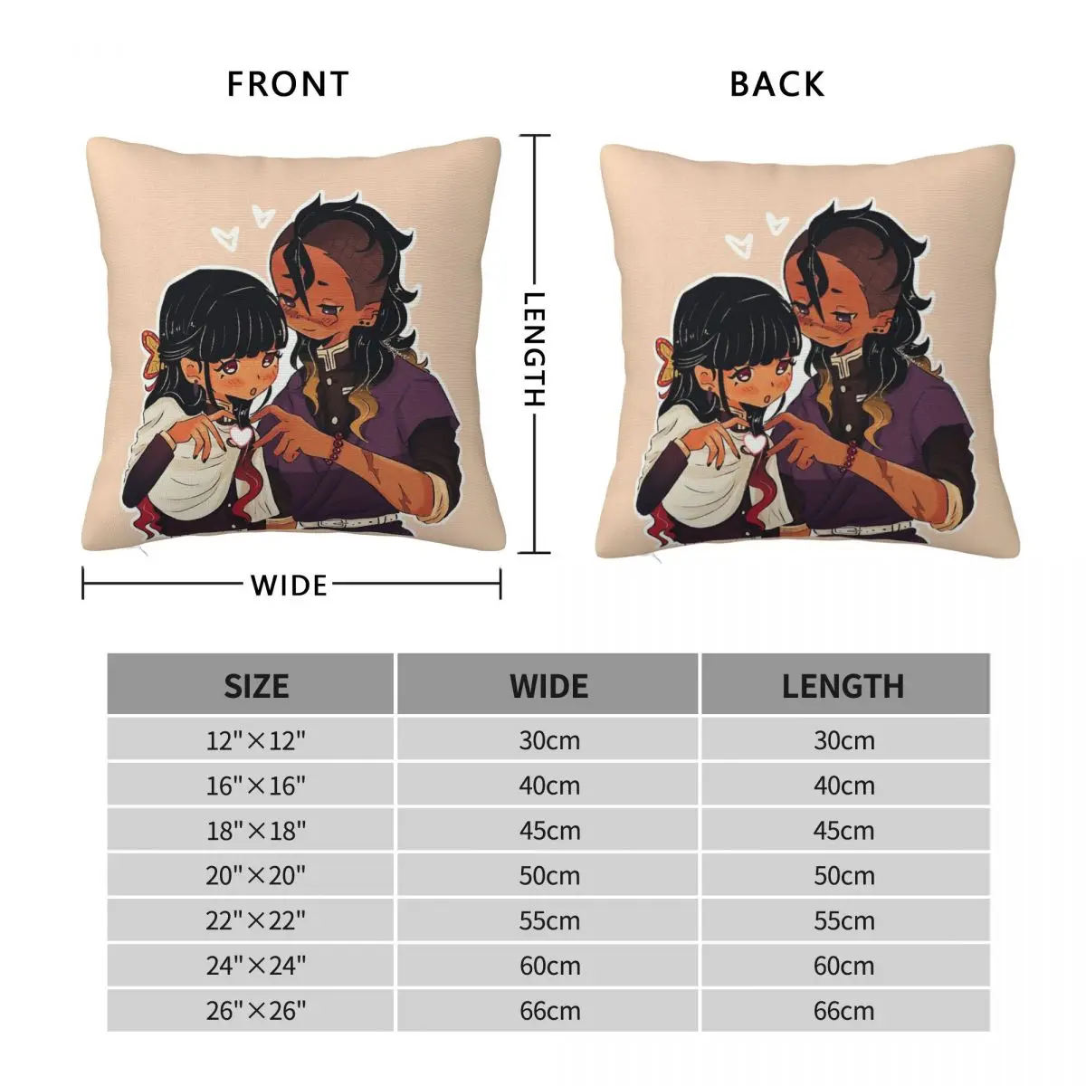 Demon Slayer Genkana Square Pillowcase Polyester Linen Velvet Creative Decorative Throw Pillow Case Sofa Seater Cushion Cover