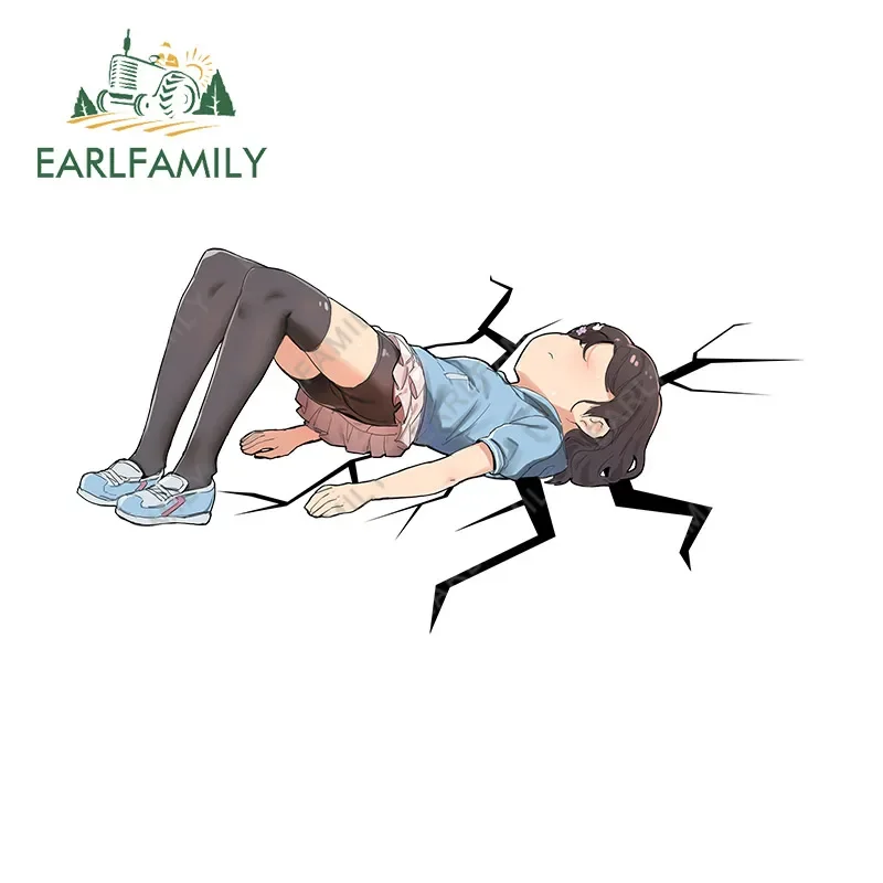 EARLFAMILY 13cm X 6.9cm For Anime Split Funny Car Stickers Vinyl Campervan Decal Waterproof Motorcycle Trunk Windows Sticker