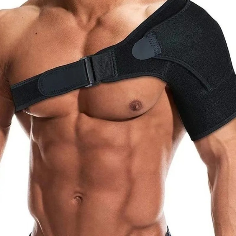 Adjustable Single Shoulder Compression Strap for Men Women Breathable Sports Support Brace Stabilize Joint Reduce Strains During