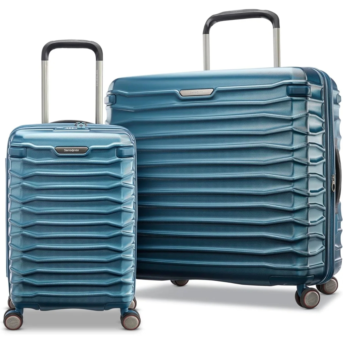 Samsonite Stryde 2 Hardside Expandable with Double Spinner Wheels, Deep Teal, 2PC Set