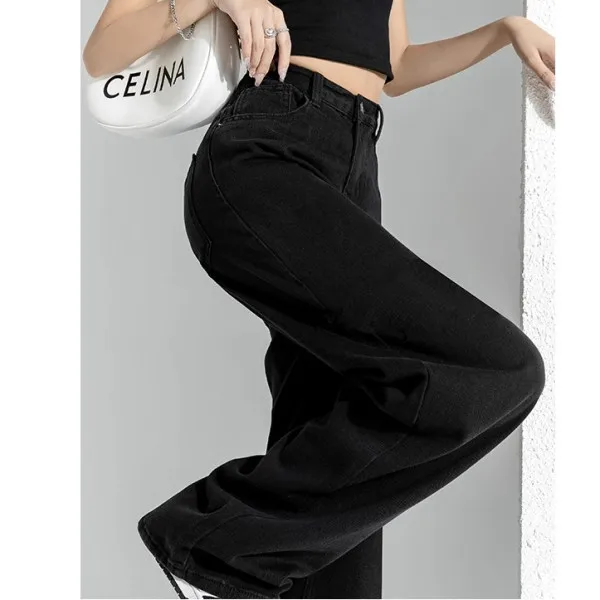 Abbigliamento da donna autunnale Jeans larghi Tasche cargo da donna Multi tasche Utilità Abbigliamento da lavoro Camouflage militare Moda denim femminile