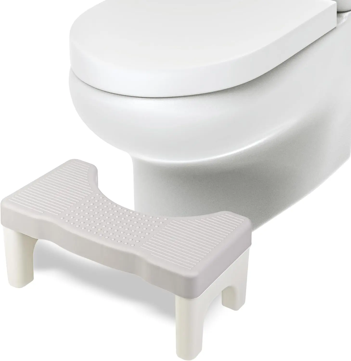 مقعد مرحاض سميك للحمام المنزلي، مسند للقدمين للمساعدة في القرفصاء للبالغين والأطفال والنساء الحوامل، تصميم مريح غير قابل للانزلاق #6