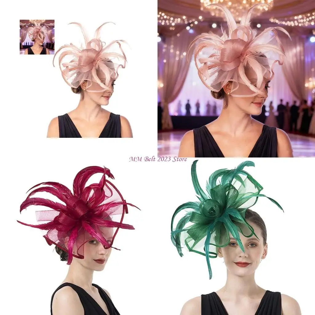 

49ME Elegant Hairband Decoration For Celebrations Bridal Event Race Day Costume