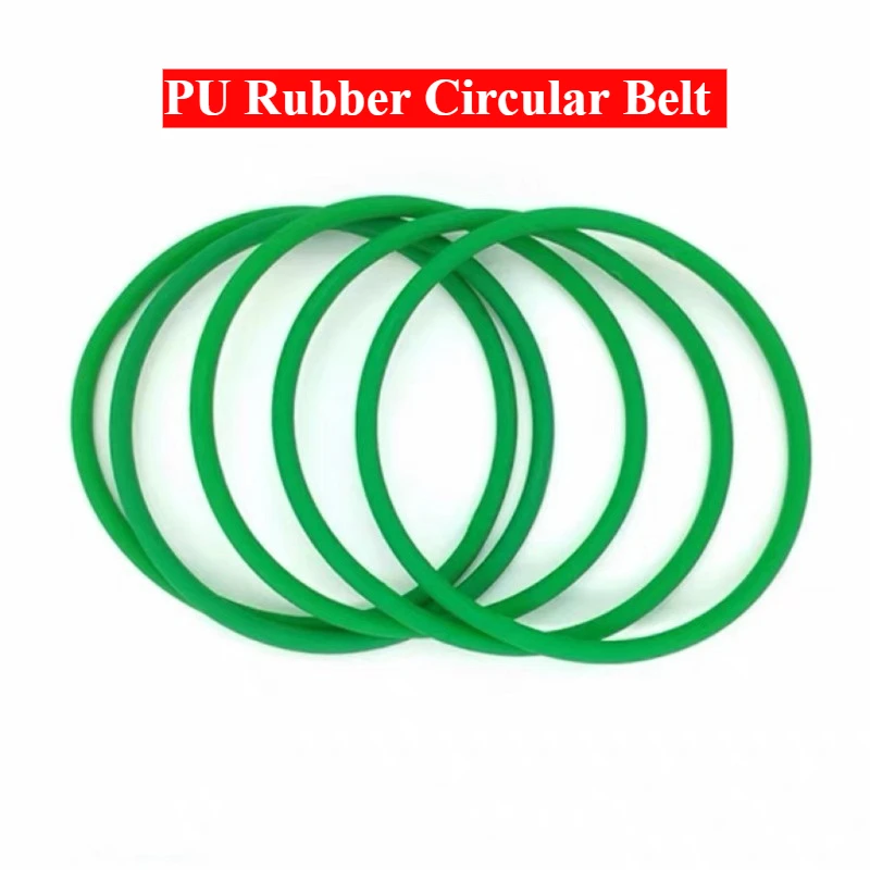 5pcs PU Rubber Circular Belt Seamless Conveyor Belt Polyurethane Integrated Injection Molding Line Diameter: 4-10mm