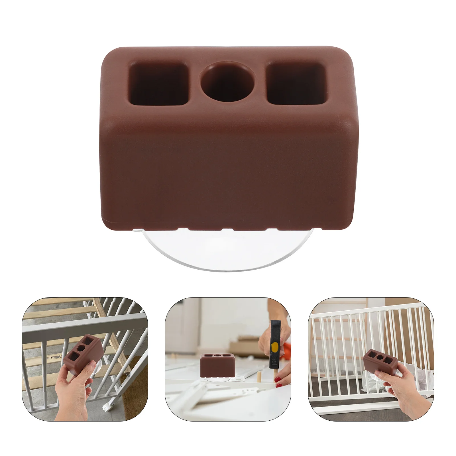 Connettore per box per bambini Clip universale Stabilizzatore di sicurezza con base di aspirazione forte per aspirazione del supporto antiscivolo a prova di bambino
