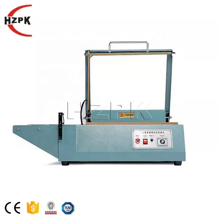 HZPK L Type Sealer Manual Plastic Nylon Film Wrap Sealing and Cutting Machine