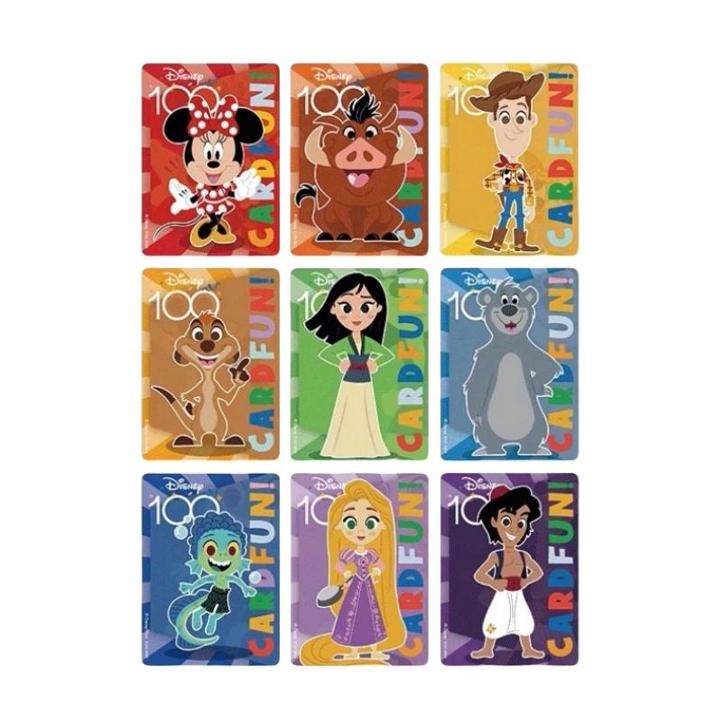 Hot Sell Original Box Disney Random 100th Anniversary Happy Collection Card Children\'s Gift Classic IP Characters White Snow