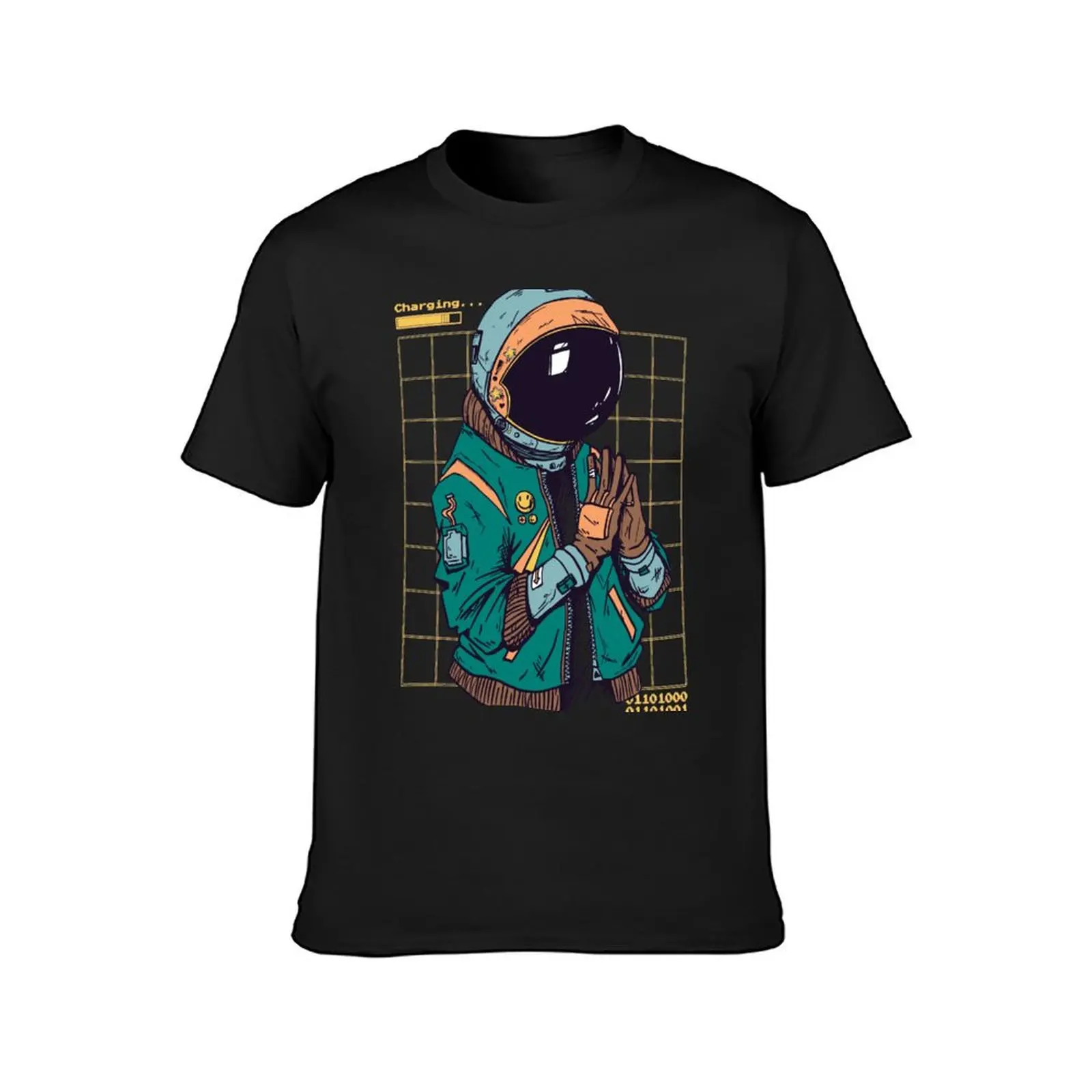 Spaceman Cool Vaporwave Urban Colorful Style T-Shirt summer clothes anime korean fashion plain t shirts men